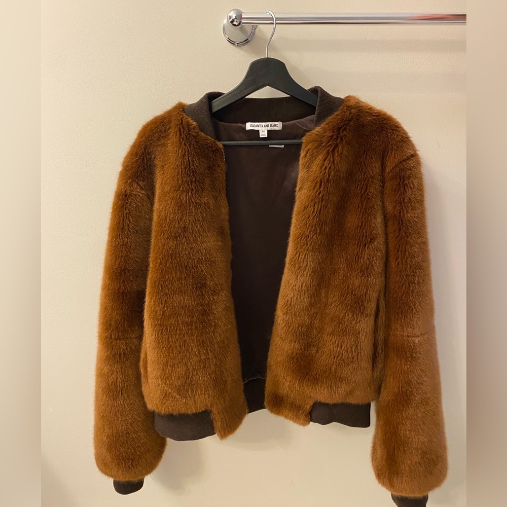 Faux fur jacket